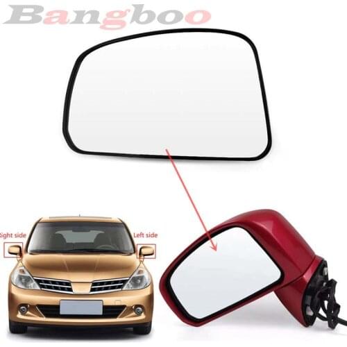 Car Rearview Side Mirror Glass Lens For Nissan TIIDA 2005 2006 2007 2008 2009 2010 For NISSAN Hatchback Sedan