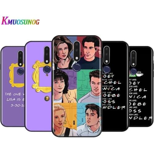 Bright Black Cover Friends TV series for OPPO Reno 4 3 Pro 10X Zoom 2 Z F ACE X2 Pro 5G A5 A9 2020 Phone Case