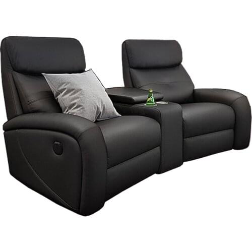 Living room Sofa electric recliner relax massage theater Cinema functional genuine leather couch Nordic modern muebles de sala c