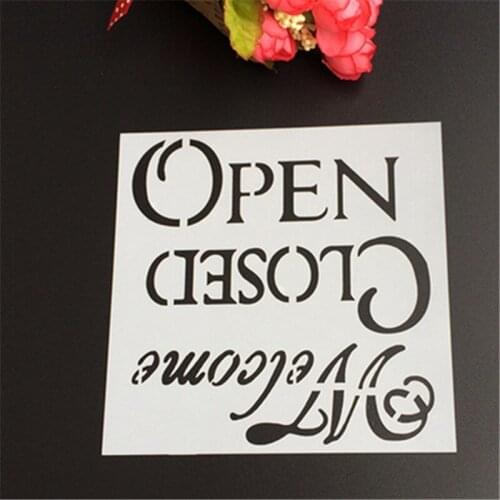 DIY Craft Welcome Layering Stencils For Walls Painting Scrapbooking Stamping Stamps Album Decorative Embossing Paper Cards