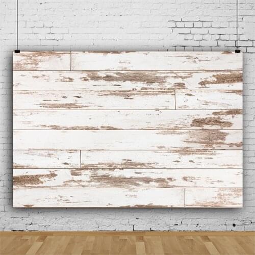Planks Backdrop Ivory and Brown Wooden Board Party Photography Background Holiday Celebration Photo Booth Studio Decor