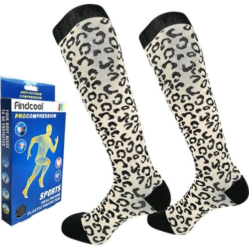 Findcool Compression Running Cycling Yoga Socks for Outdoor Sports Women Plantar Fasciitis Socks