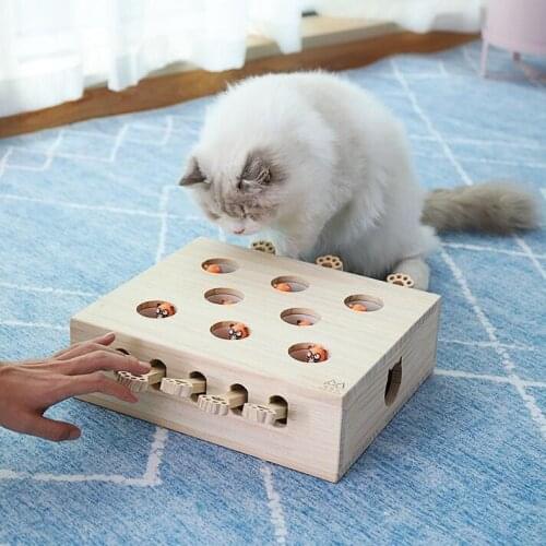 Cats play hamster toy net red since hey real wood funny cat ball automatic funny cat artifact pet toy supplies