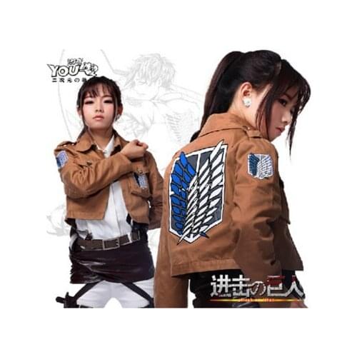Attack on Titan Jacket Shingeki no Kyojin jacket Legion Cosplay Costume Jacket Coat Any Size High Quality Eren Levi