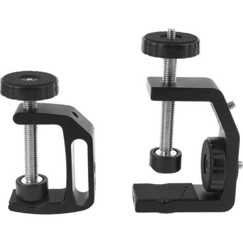 LX0B C-style Camera Screw Clamp with 360 Degree Mini Ballhead 1/4" for Flash Light