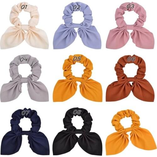 Fashion Baby Girl Bunny Ears Headwear Solid Color Turban DIY Handmade Headband Elastic Wide Side Hair Accessories Birthday Gifts
