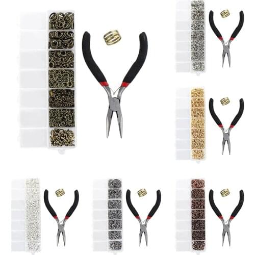 Jewelry Finding Kit Jump Rings Lobster Clasp Pliers Tools DIY Jewrlry Making