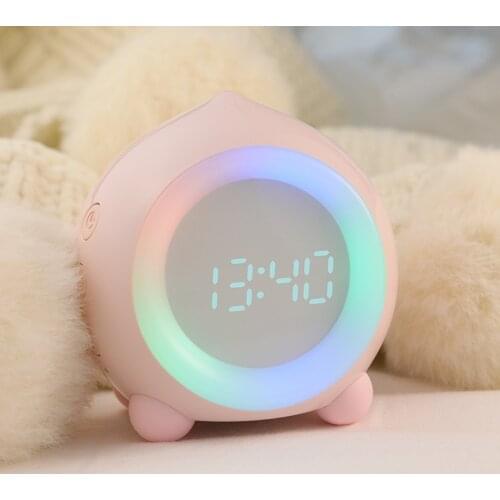 New Taoqu creative alarm clock intelligent multifunctional night light alarm clock cartoon student bedroom sleepy LED clock
