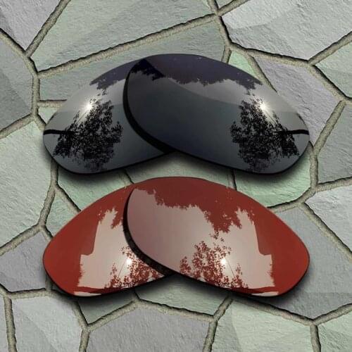 Grey Black&Bronze Brown Sunglasses Polarized Replacement Lenses for Oakley Monster Dog
