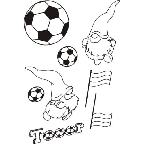Football Elves Transparent Clear Silicone Stamp/Seal for DIY scrapbooking/photo album Decorative clear stamp sheets A1146