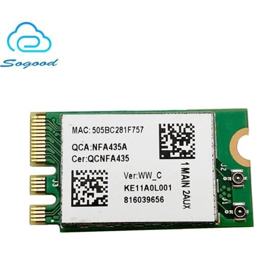 Qualcomm Atheros QCNFA435 NFA435 QCA9377 802.11AC dual band 2.4G/5G Bluetooth 4.1 NGFF wireless card for Acer ASUS Dell Toshiba