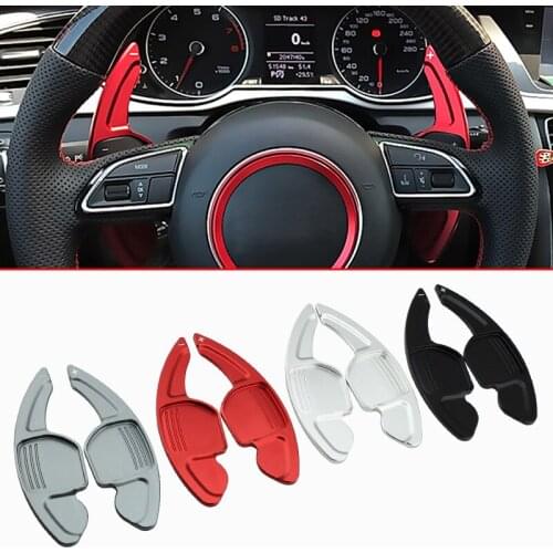 Steering Wheel Paddle For Audi A3 A4 B8 A5 A6 C7 A7 A8 D4 Q3 Q5 TT Gear Shift Extension Interior Accessories