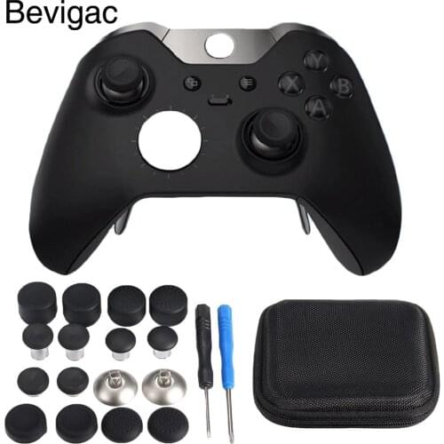 Bevigac Replacement Thumb Stick Control Grips Rockers Trigger Set &Screwdrivers Storage Case For Xbox One S/ Elite Controller