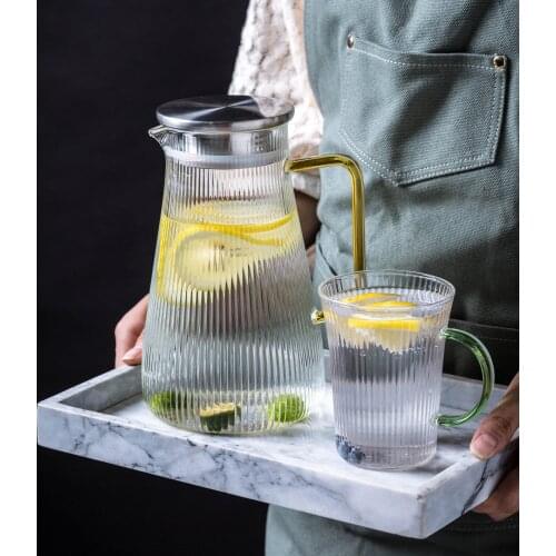 Glass Warmer Handle Teapot Kettle Flower Transparent Tea Pot Infuser Large Capacity Dzbanek Do Herbaty Chinese Kettles DL60CH