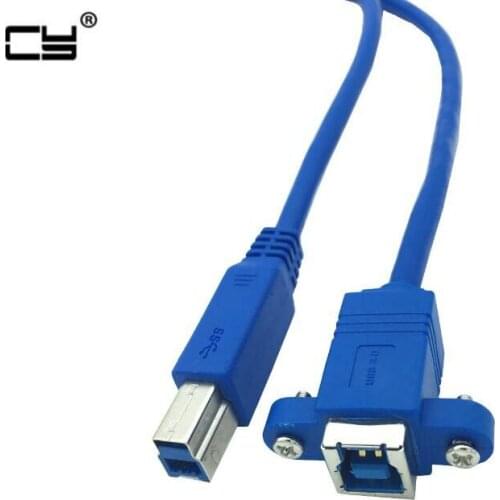 USB 3.0 B Male to B Female Printer Scanner extend cable 30cm 1ft