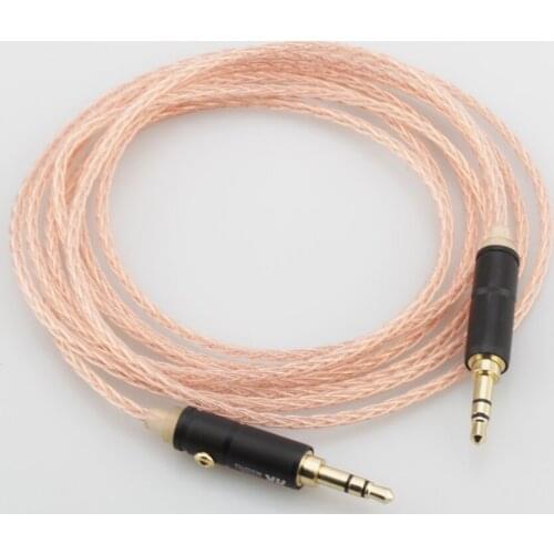 High Quality Audiocrast 8 Cores Litz braid 3.5mm to 3.5mm Stereo Male Upgrade Cable HIFI audio aux Cable