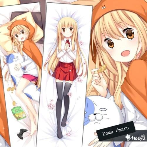 Japanese Anime Himouto! Umaru Chan Hugging Body Bedding Pillow Case Cover Kawaii Adult Otaku Cosplay Pillowcase 35*55/160*50cm