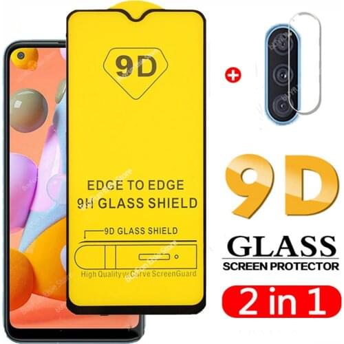 2 in 1 9D Camera Lens + Screen Protector for samsung galaxy a11 Protective Glas on for samsun a31 a 31 11 Tempered Glass Film