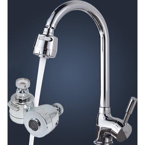 1 Pcs 360 Rotatable Bent Water Saving Tap Aerator Diffuser Faucet Nozzle Filter Water Swivel Head Kitchen Faucet Adapter Bubbler