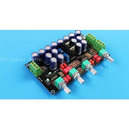 1pcs finished NE5532 Hifi Preamp Tone Board OP AMP Tone Preamplifier Volume Control Amplifiers Audio Board Dual AC12V-22V