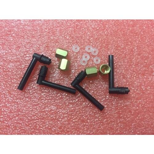 10pcs/lot L Shape Ink tube Connector with copper screw for Epson UV 7800 9800 7880 9880 7450 printer