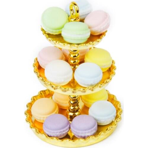 15 pieces Doll house miniatures Cream Cake Set Kitchen Food Dining Supply Decoration