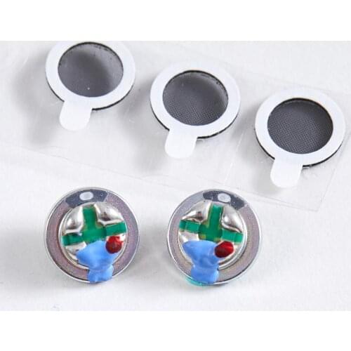 2pcs 10MM 32 ohm Composite Titanium Membrane Headphone Driver Unit Speakers Super Bass Magnetic Loudspeaker Unit