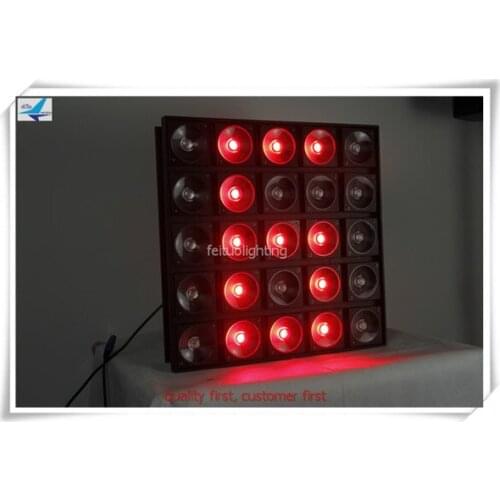 25 eyes Blinder cob 25x30w rgb 3 in 1 tricolor 5x5 led matrix panel Blinder dmx light