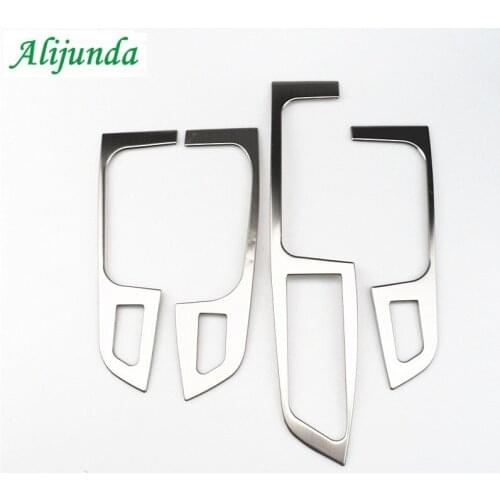 4 PIECES DIY Car Style Stainless steel window lift control Ring Panel Cover for Volkswagen new Sagitar Accessories for parts