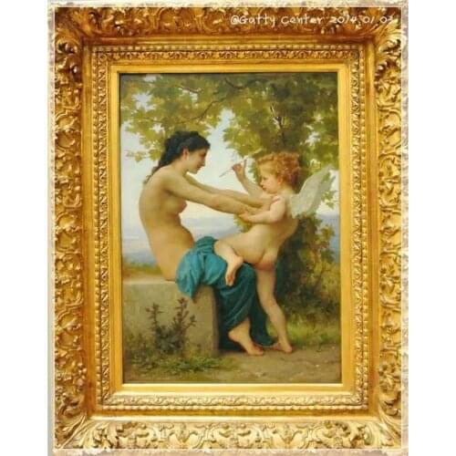 "A Young Girl Defending Herself Against Eros" 5D DIY Full Round Diamond Painting Cross Stitch 3D Embroidery Home Decor Y1696