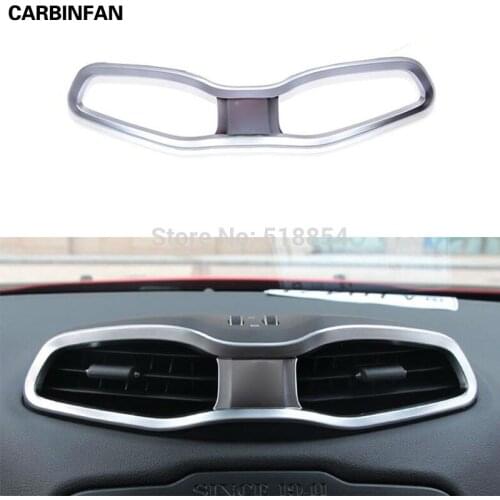 ABS AIR VENT AC COVER CENTER CONSOLE INNVER BEZEL TRIM DASHBOARD PANEL FRAME STYLING GRANISH Sticker FOR 2015 2016 JEEP RENEGADE