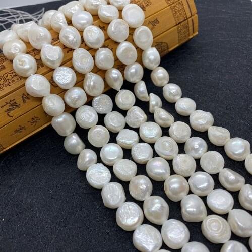 New Natural White Freshwater Pearl Irregular Rice Shaped Loose Beads Charm Lady Jewelry Making DIY Bracelet Necklace Accessories