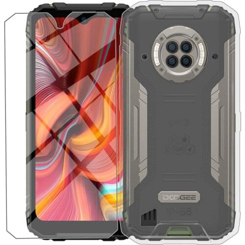 For DOOGEE S96 Pro Cover + Screen Protector Tempered Glass Protective Film For DOOGEE S97 Pro