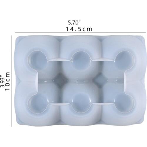 DIY Crystal Epoxy Mold Creative Egg Grid Egg Storage Decoration Silicone Mold for Egg Tray Resin Casting U90F