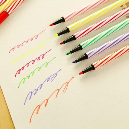 DL Genuine fan Feng 12 color watercolor pen brush with the bottle of childrens painting art pen painting supplies wholesale