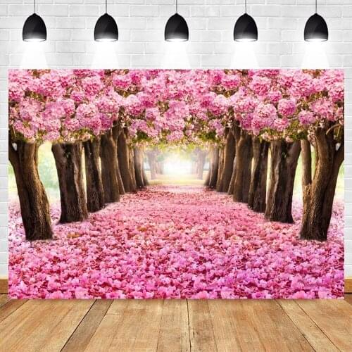 Valentines Day Wedding Photocall Spring Flower Tree Backdrops Photography Backgrounds For Photo Studio Photophone Photozone