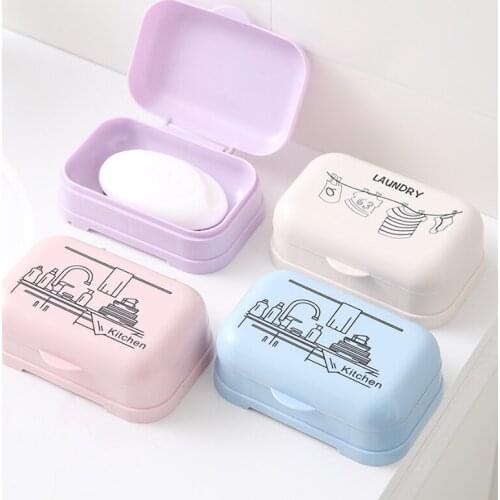Water Leaking Soap Box Cover Protected Water Proof Soap Box Room Soap Box High Quality PP Soap Holder Portable Soap Accessories