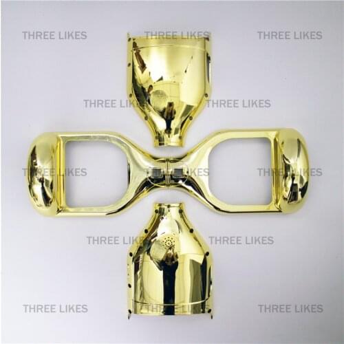 Chrome Golden 6.5 Inches Smart Self Balancing 2 Wheels Standing Electric Scooter Hoverboard Plastic Shell Cover Case Replacement