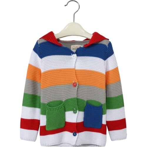 MamaLove NEW Autumn/Winter Long Sleeve Girls Sweater Cardigan Childrens Girls Outwear Thermal 2-10Years Warm Outerwear Sweaters