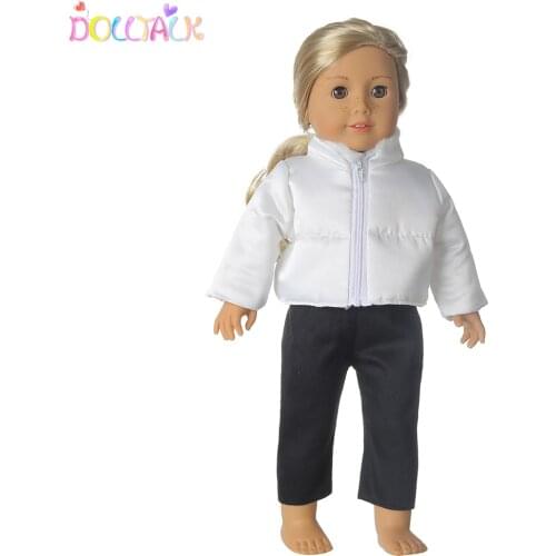 Doll Talk Baby New Born 18 inch Doll Clothes 40cm-43cm Boy Girls Down Garment Doll Accessories Best Birthday Festiva