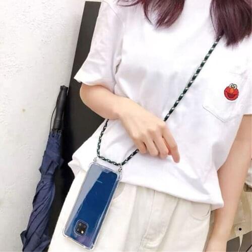 Mobile Phone Case Chain Strap For Huawei Y6P Y7P Y8P Mate 30 Honor 30S V30 Play 4T 9X X10 Necklace Lanyard Ribbon Case