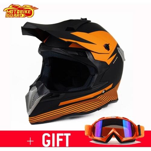 NEW motocross Protective Gears MOTO helmet + Goggles Casque Moto Cross ATV Dirt bike downhill capacete da motocicleta cascos