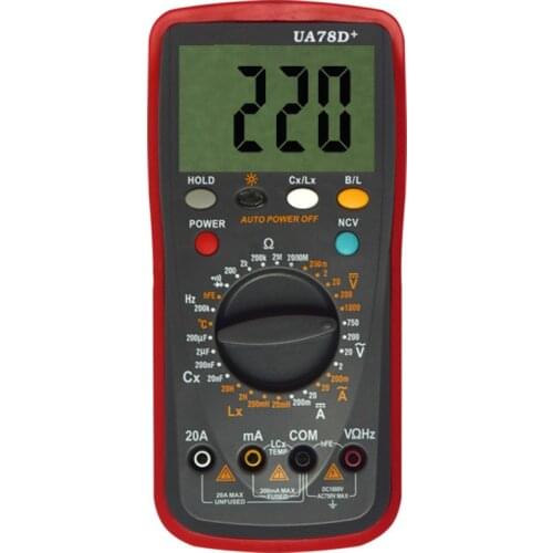 New High Accuracy Digital Multimeter Resistance Capacitance Inductance Precision Ohmmeter ACDC LCR Multimeter With LCD Backlight