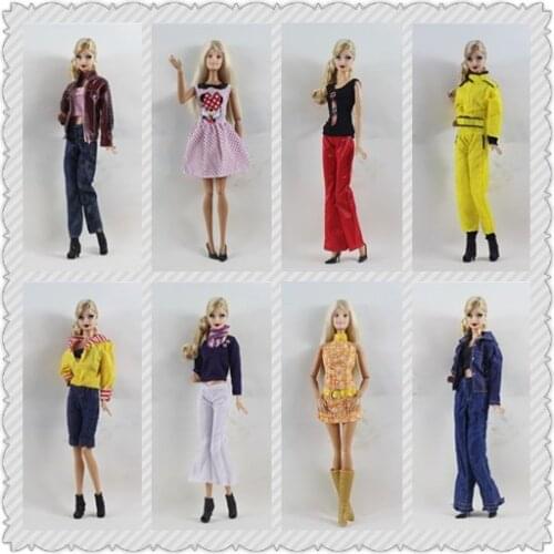 Clothes for 30 cm change doll fashion casual leather coat space suit dress dress suit only clothes