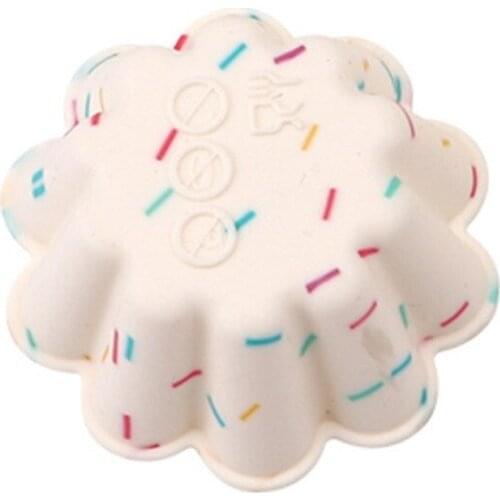 Food Grade Steamed Rice Cake Baked Cake Cup Silicone Easy-Release And Clean Oilproof Cupcake Silicone Muffin Chiffon Mould