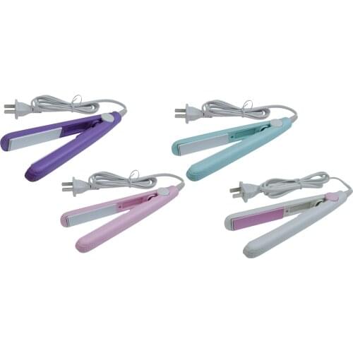 Portable Mini Hair Straightener Flat Iron Curler DIY Hair Styling Travel Size Flat Iron Hair curling