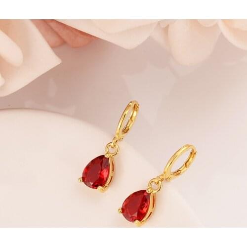 New Fashion Women cz stone Jewelry diamond cz Drop Earrings Cross Shape Vintage Gold For WomenEarring Pendientes wedding gifts