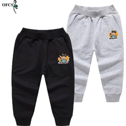 Hot Children Pants 50% OFF Spring Cartoon Soft Trousers For Boys Girls 2-12 Years Old Sport Pants Enfant Casual Garcon Trousers