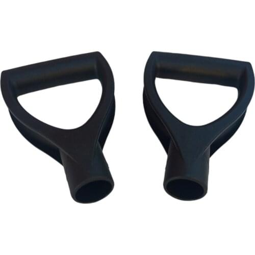 2pcs Snow Shovel D Grip Handle Replacement Fits For Spades, Forks And Shovels