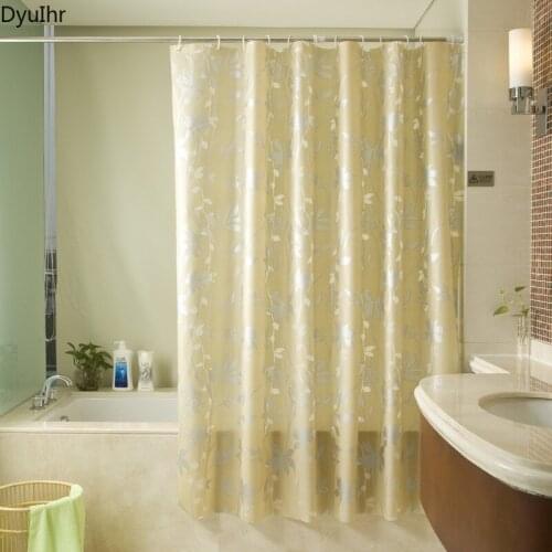 Modern simple plant thickened polyester waterproof and mildew proof shower curtain home partition curtain DyuIhr